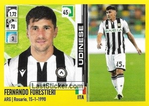 Sticker Fernando Forestieri - Calciatori 2021-2022 - Panini