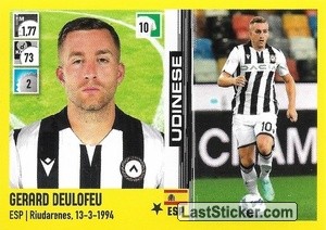 Sticker Gerard Deulofeu - Calciatori 2021-2022 - Panini