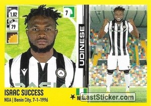 Sticker Isaac Success - Calciatori 2021-2022 - Panini