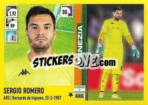 Sticker Sergio Romero - Calciatori 2021-2022 n. 500 - Panini