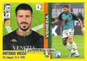 Cromo Antonio Vacca - Calciatori 2021-2022 - Panini