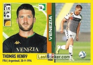Figurina Thomas Henry - Calciatori 2021-2022 - Panini