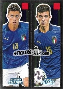 Figurina Riccardo Calafiori / Enrico Delprato - Calciatori 2021-2022 - Panini