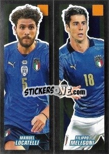 Sticker Manuel Locatelli / Filippo Melegoni - Calciatori 2021-2022 n. 533 - Panini