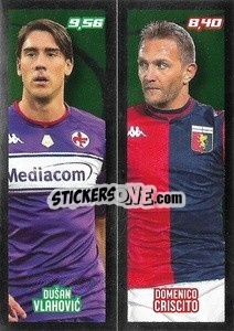 Sticker Dušan Vlahovic / Domenico Criscito - Calciatori 2021-2022 n. 542 - Panini