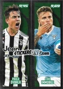 Sticker Paulo Dybala / Ciro Immobile - Calciatori 2021-2022 - Panini