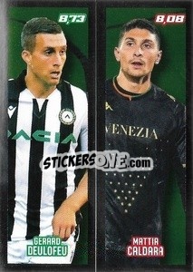 Figurina Gerard Deulofeu / Mattia Caldara - Calciatori 2021-2022 - Panini