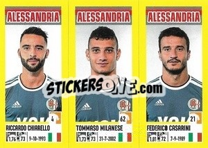 Sticker Riccardo Chiarello / Tommaso Milanese / Federico Casarini - Calciatori 2021-2022 - Panini