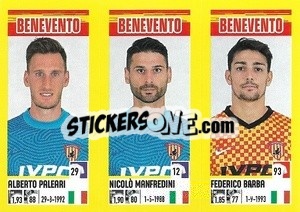 Sticker Alberto Paleari / NicolòManfredini / Federico Barba - Calciatori 2021-2022 - Panini