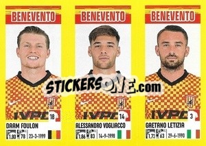 Cromo Daam Foulon / Alessandro Vogliacco / Gaetano Letizia - Calciatori 2021-2022 - Panini