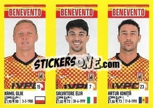 Sticker Kamil Glik / Salvatore Elia / Artur Ionița - Calciatori 2021-2022 n. 579 - Panini