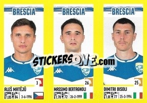 Sticker Aleš Matějů / Massimo Bertagnoli / Dimitri Bisoli - Calciatori 2021-2022 - Panini