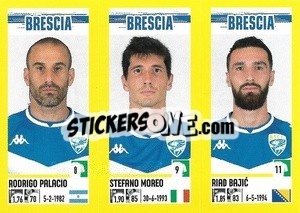 Cromo Rodrigo Palacio / Stefano Moreo / Riad Bajic - Calciatori 2021-2022 - Panini