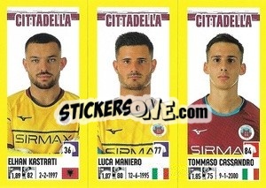 Figurina Elhan Kastrati / Luca Maniero / Tommaso Cassandro - Calciatori 2021-2022 - Panini