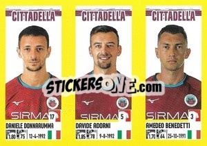 Figurina Daniele Donnarumma / Davide Adorni / Amedeo Benedetti