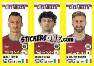 Cromo Nicola Pavan / Andrea Danzi / Christian D'Urso - Calciatori 2021-2022 - Panini