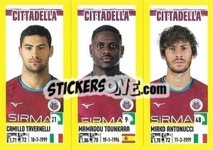 Sticker Camillo Tavernelli / Mamadou Tounkara / Mirko Antonucci - Calciatori 2021-2022 - Panini
