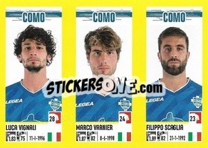 Cromo Luca Vignali / Marco Varnier / Filippo Scaglia - Calciatori 2021-2022 - Panini