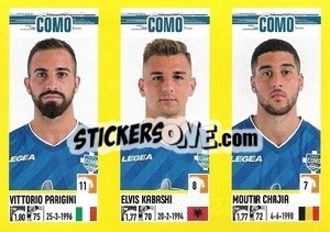 Figurina Vittorio Parigini / Elvis Kabashi / Moutir Chajia - Calciatori 2021-2022 - Panini