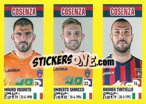 Cromo Mauro Vigorito / Umberto Saracco / Andrea Tiritiello - Calciatori 2021-2022 - Panini