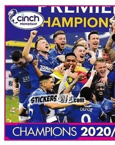 Sticker Rangers - Champions 2020-21 - Scottish Professional Football League 2021-2022 - Topps