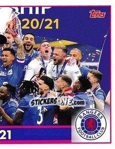 Sticker Rangers - Champions 2020-21 - Scottish Professional Football League 2021-2022 n. 5 - Topps