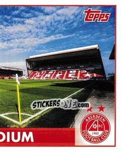 Sticker Pittodrie Stadium - Scottish Professional Football League 2021-2022 - Topps