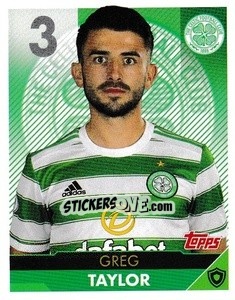Sticker Greg Taylor - Scottish Professional Football League 2021-2022 n. 35 - Topps