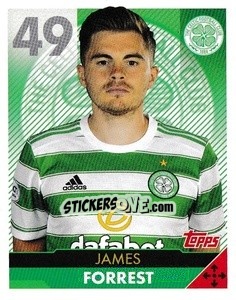 Cromo James Forrest - Scottish Professional Football League 2021-2022 - Topps