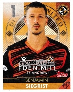 Sticker Benjamin Siegrist - Scottish Professional Football League 2021-2022 n. 71 - Topps