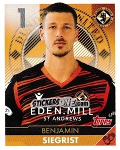 Sticker Benjamin Siegrist - Scottish Professional Football League 2021-2022 - Topps