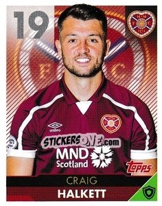 Sticker Craig Halkett - Scottish Professional Football League 2021-2022 - Topps