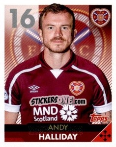 Sticker Andy Halliday - Scottish Professional Football League 2021-2022 n. 95 - Topps