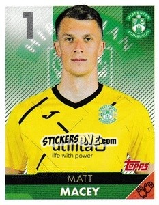 Sticker Matt Macey - Scottish Professional Football League 2021-2022 n. 109 - Topps