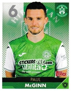 Sticker Paul McGinn - Scottish Professional Football League 2021-2022 - Topps