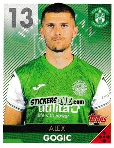Sticker Alex Gogic - Scottish Professional Football League 2021-2022 - Topps
