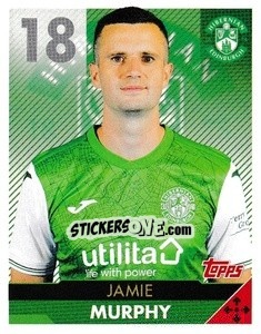 Sticker Jamie Murphy - Scottish Professional Football League 2021-2022 - Topps