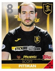 Cromo Scott Pittman - Scottish Professional Football League 2021-2022 - Topps