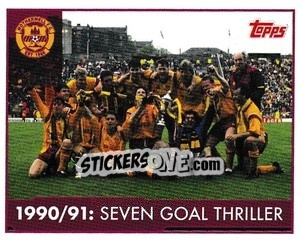 Sticker 1990/91 Seven Goal Thriller