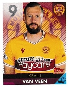 Sticker Kevin van Veen - Scottish Professional Football League 2021-2022 - Topps