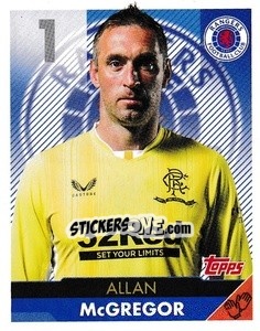 Sticker Allan McGregor - Scottish Professional Football League 2021-2022 - Topps
