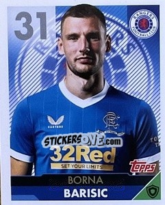 Sticker Borna Bari喨c - Scottish Professional Football League 2021-2022 - Topps