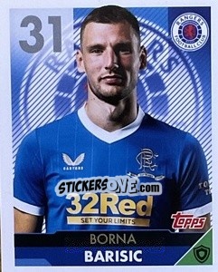 Cromo Borna Bari喨c - Scottish Professional Football League 2021-2022 - Topps