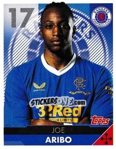 Sticker Joe Aribo - Scottish Professional Football League 2021-2022 - Topps