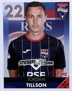 Cromo Jordan Tillson - Scottish Professional Football League 2021-2022 - Topps