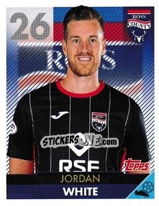 Sticker Jordan White - Scottish Professional Football League 2021-2022 - Topps