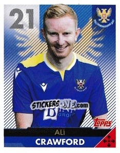 Cromo Ali Crawford - Scottish Professional Football League 2021-2022 - Topps