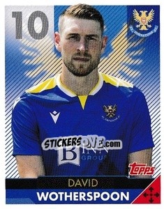 Sticker David Wotherspoon - Scottish Professional Football League 2021-2022 n. 209 - Topps
