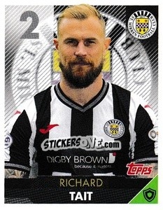 Cromo Richard Tait - Scottish Professional Football League 2021-2022 - Topps