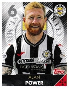 Sticker Alan Power - Scottish Professional Football League 2021-2022 - Topps
